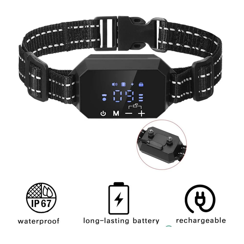 1000m GPS Dog Fence - Electric Dog Training Collar with Vibration, Sound, Shock, Rechargeable & Waterproof, 100~3280 Ft Range