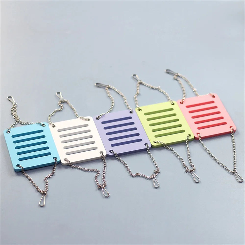 Wooden Rainbow Bridge Seesaw Swing Hamster Toys