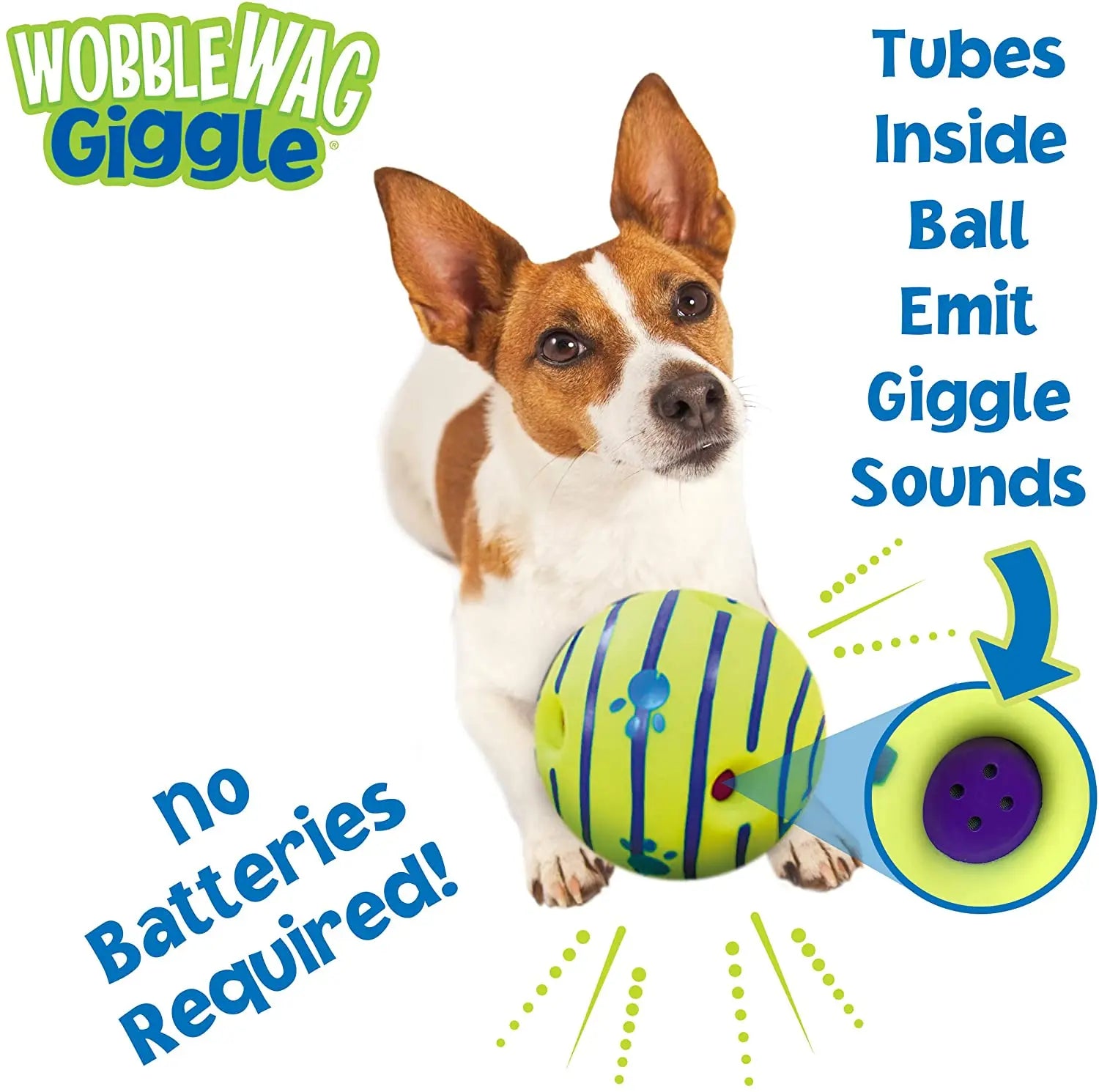 Wobble Wag Giggle Ball – Interactive Dog Toy for All Sizes with Noisemaker