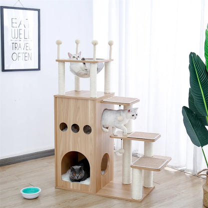 Rocket Style Condo Scratching Post Multi-level Cat Tower