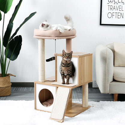 Rocket Style Condo Scratching Post Multi-level Cat Tower