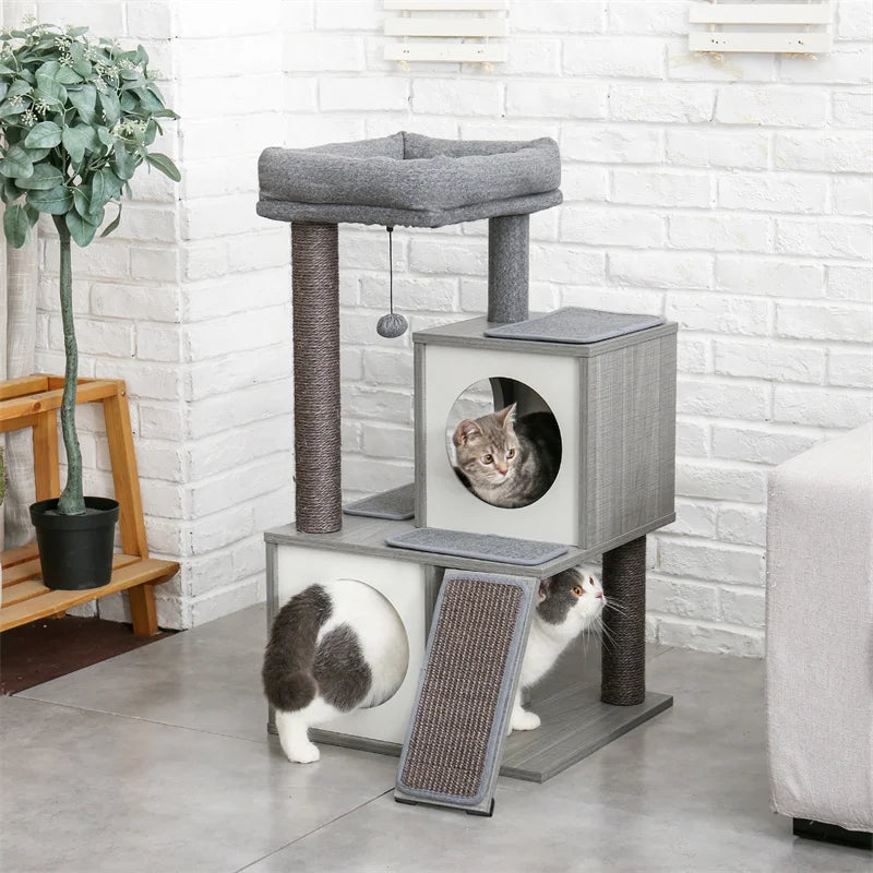 Rocket Style Condo Scratching Post Multi-level Cat Tower