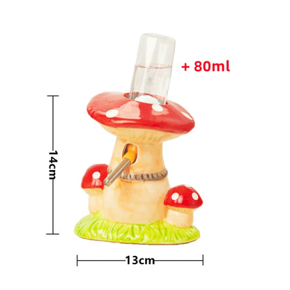 Cute Mushroom House Hamster Cage Pet Fountain Bowl