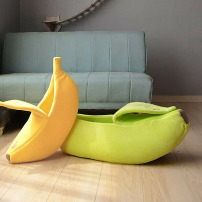 Funny Cute Cozy Banana Cat Bed House