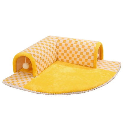 Detachable and Washable Tunnel Cat Nest Mat