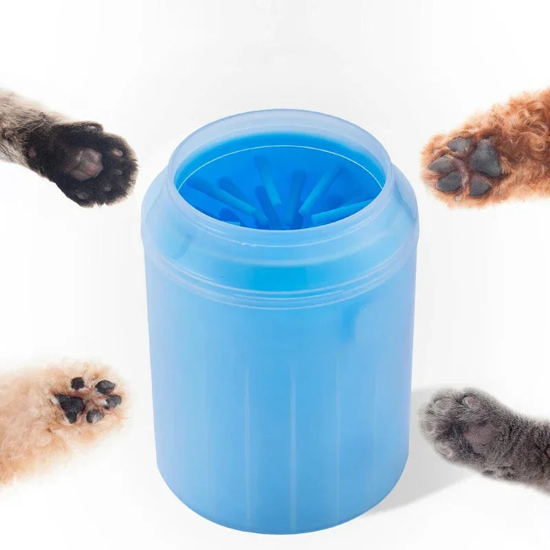 Dog Paw Washer Cup - Soft Silicone Paw Cleaning Brush for Dogs and Cats - Portable Foot Cleaning Bucket Accessories