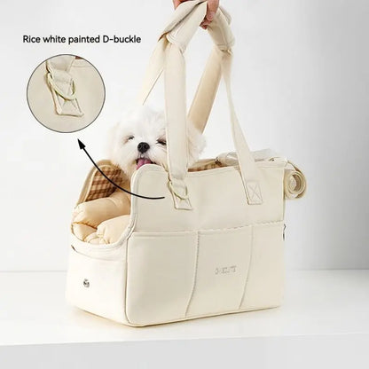 Portable Puppy Shoulder Handbag - Ideal Carrier for Small Dogs, Cats, and Rabbits like Chihuahua and Yorkshire