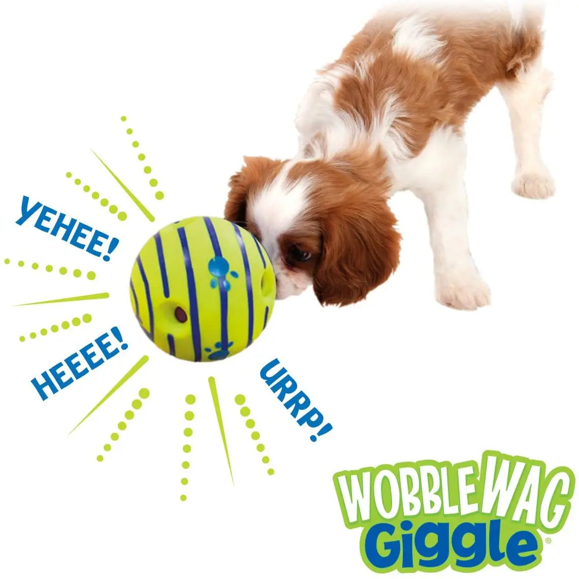 Wobble Wag Giggle Ball – Interactive Dog Toy for All Sizes with Noisemaker