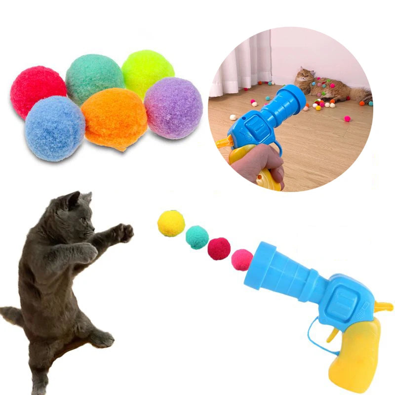 Creative Kittens Toy Mini Pompoms Games Stretch Plush Ball