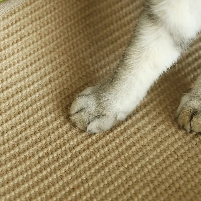 Integrated Cat Scratching Board and Nest - Large Oval Sisal Scratch-Resistant Cat Claw Bed