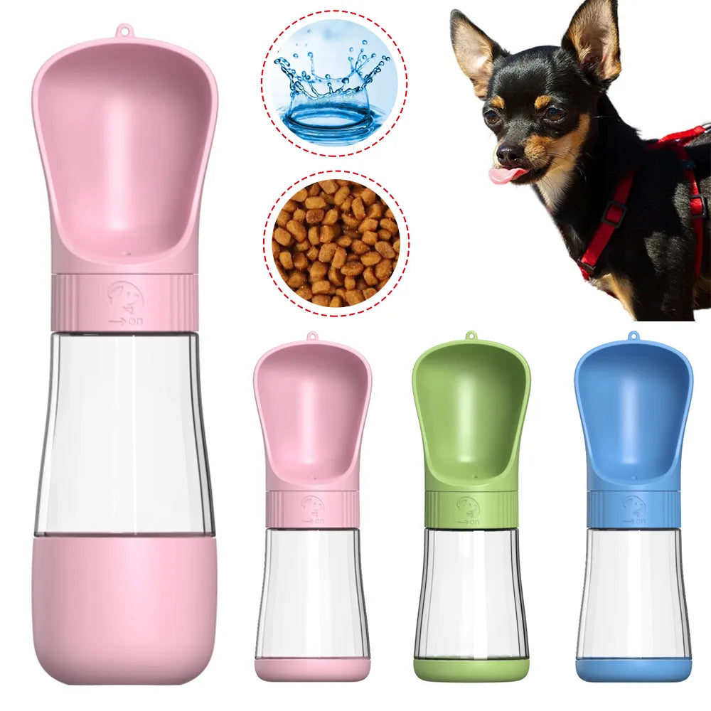 2-in-1 Portable Pet Hydration &amp; Feeding Bottle - Perfect for Dogs, Cats, and Outdoor Adventures!