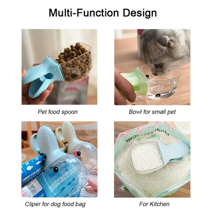 Multi-Function Pet Food Scoop and Bowl - For Pets