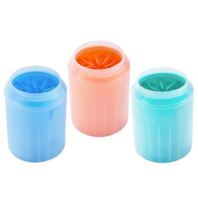 Dog Paw Washer Cup - Soft Silicone Paw Cleaning Brush for Dogs and Cats - Portable Foot Cleaning Bucket Accessories