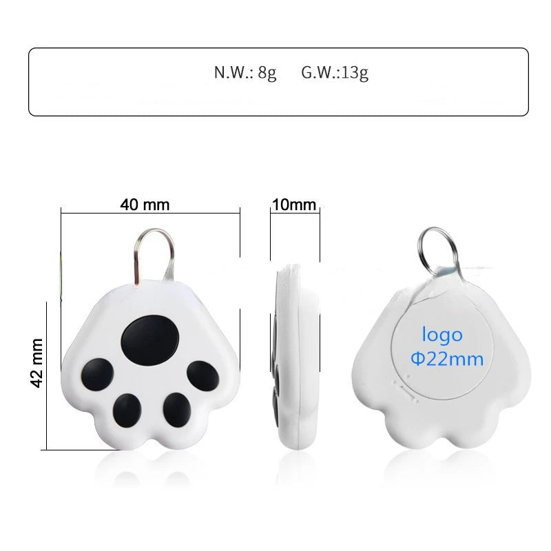 Portable Mini Pet Tracking Locator - Anti-Lost Bluetooth 5.0 GPS for Cats, Dogs, Children, and Keys