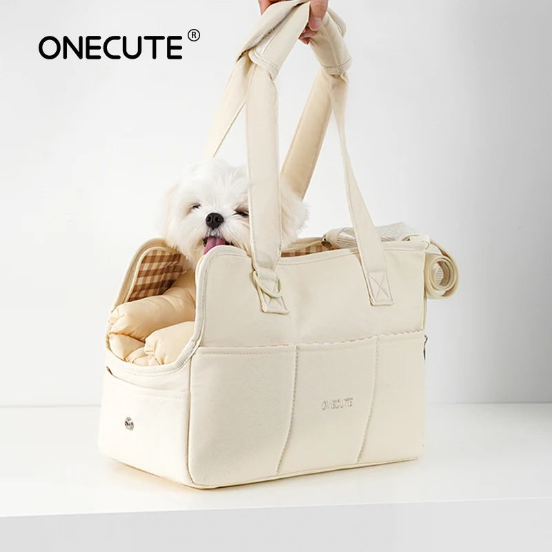 Portable Puppy Shoulder Handbag - Ideal Carrier for Small Dogs, Cats, and Rabbits like Chihuahua and Yorkshire