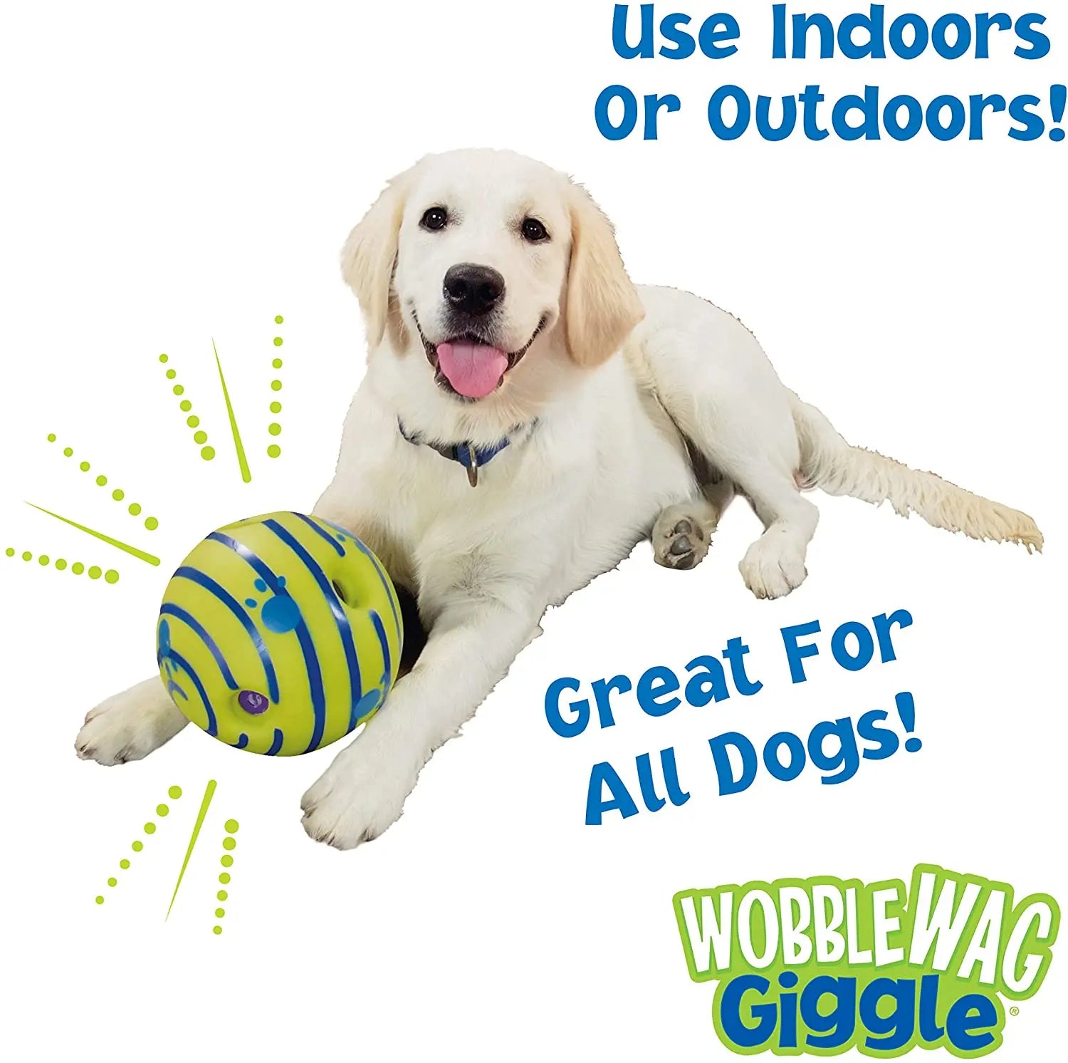 Wobble Wag Giggle Ball – Interactive Dog Toy for All Sizes with Noisemaker