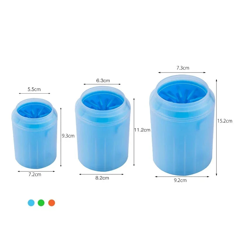 Dog Paw Washer Cup - Soft Silicone Paw Cleaning Brush for Dogs and Cats - Portable Foot Cleaning Bucket Accessories