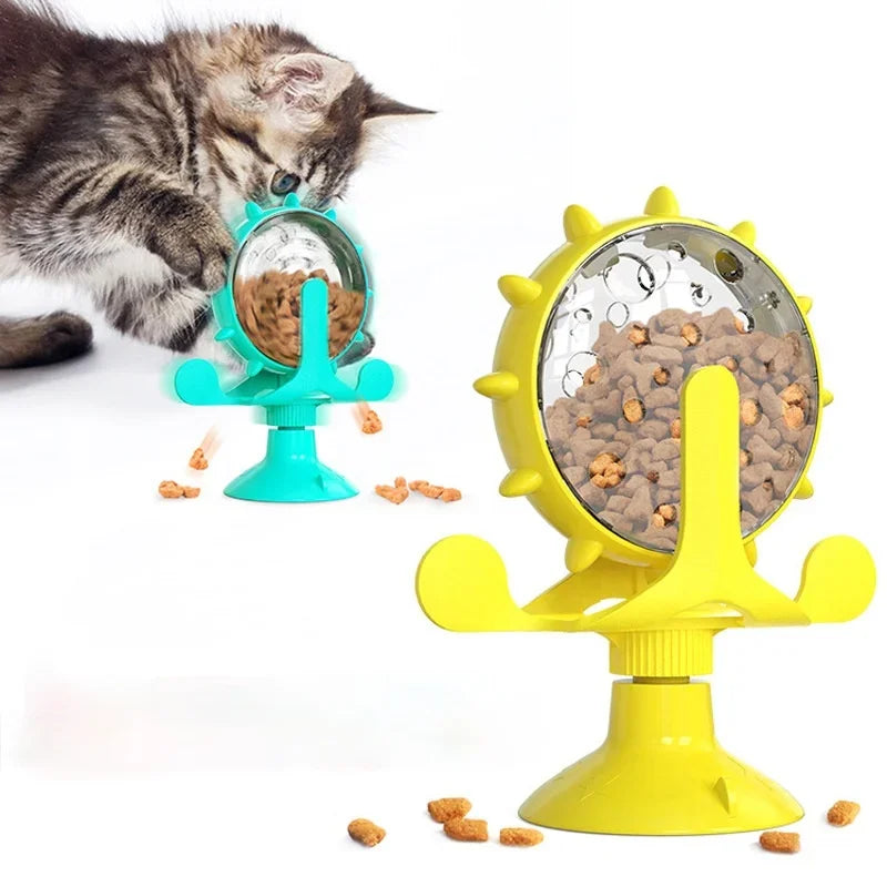 Interactive Treat Dispensing Toy for Small Dogs - Slow Feeder &amp; Fun Dog Wheel Ball