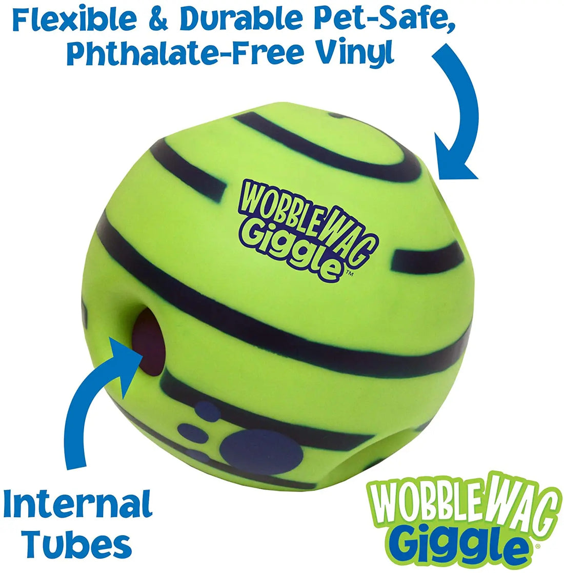 Wobble Wag Giggle Ball – Interactive Dog Toy for All Sizes with Noisemaker