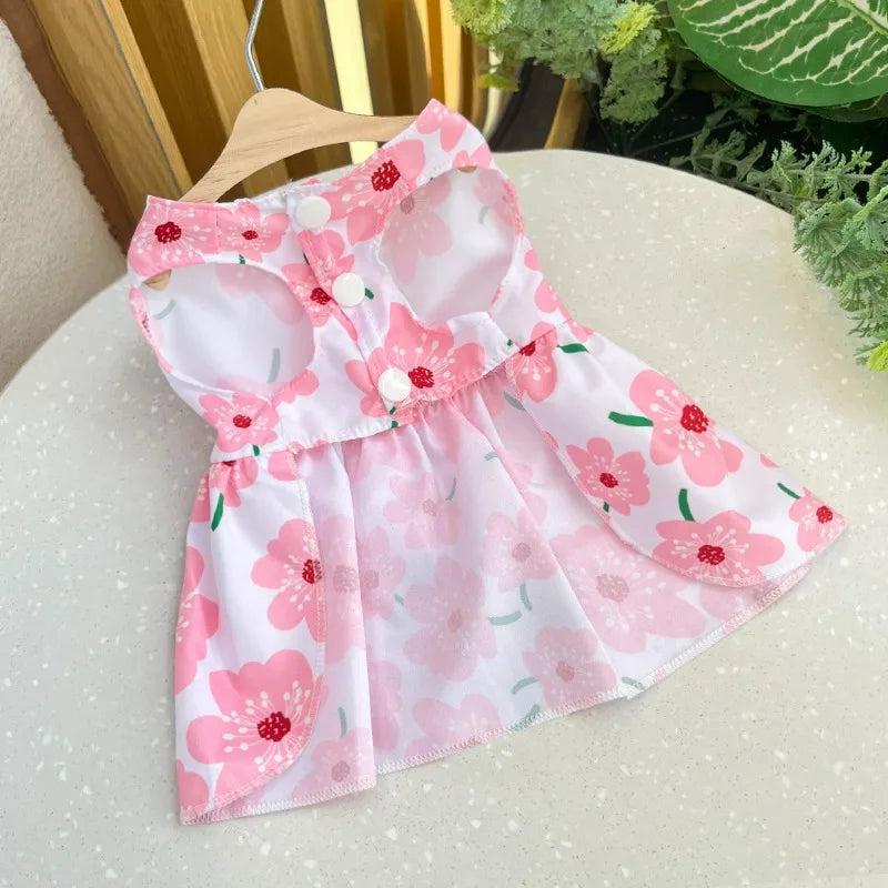 Cute Skirt Bow Lace Pet Princess Dress